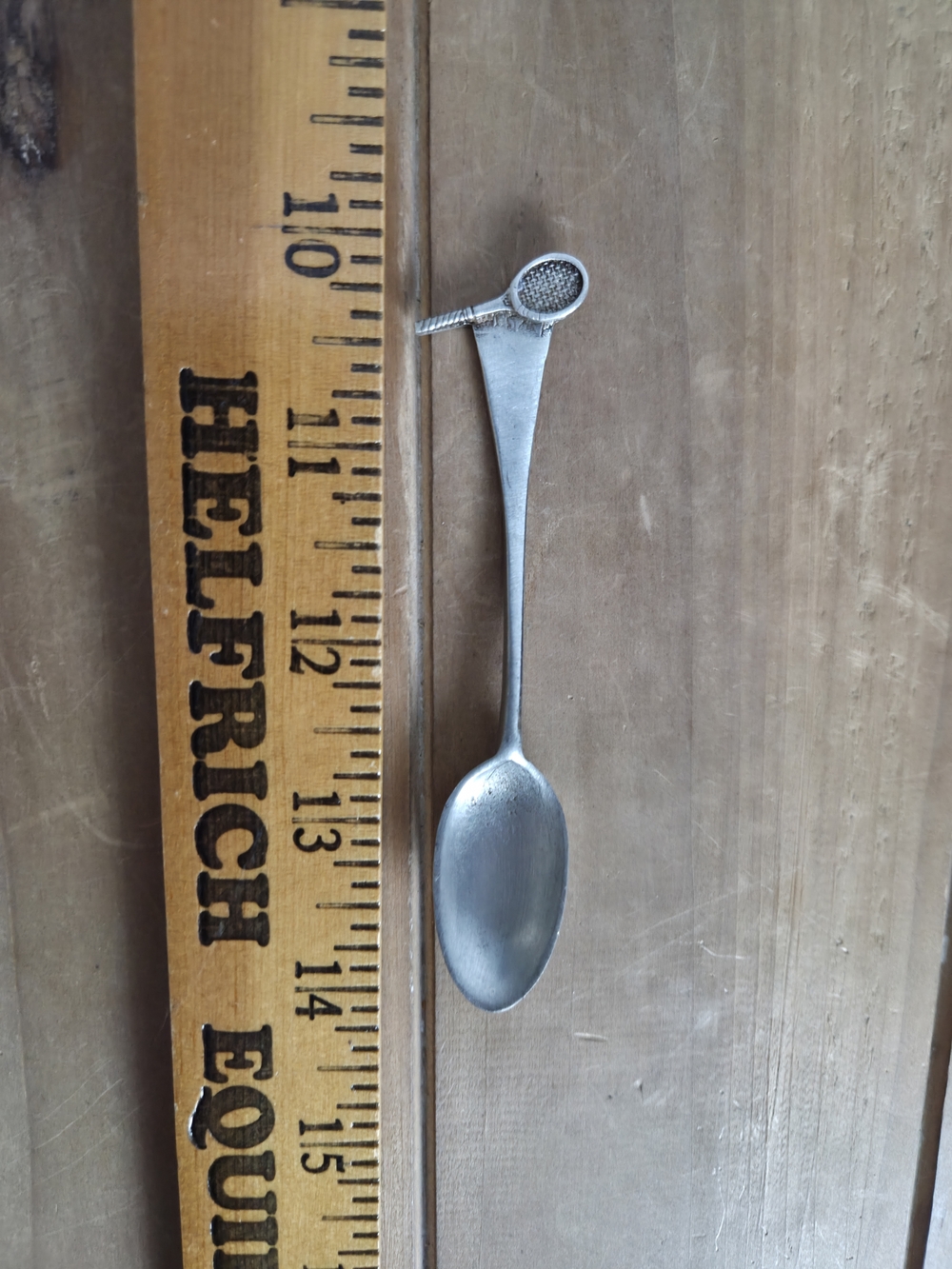 Silver-tone Novelty Tennis Racket Spoon